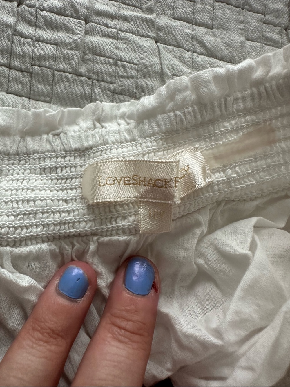LoveShackFancy White Tiered Ruffle Skirt - Picture 2 of 2